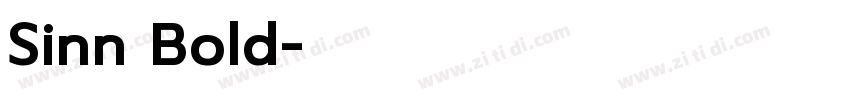 Sinn Bold字体转换